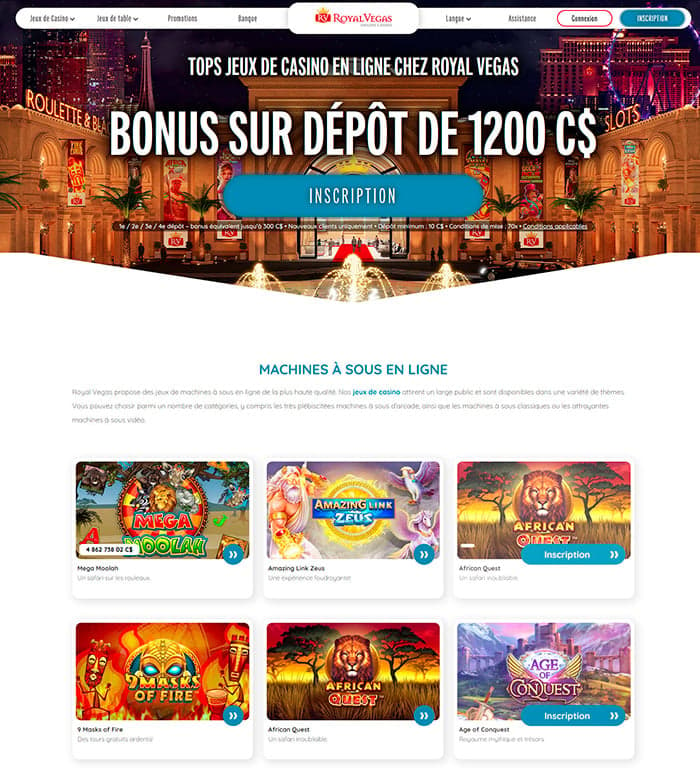 Royal Vegas Casino en ligne