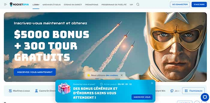 casino en ligne RocketSpin - Revue