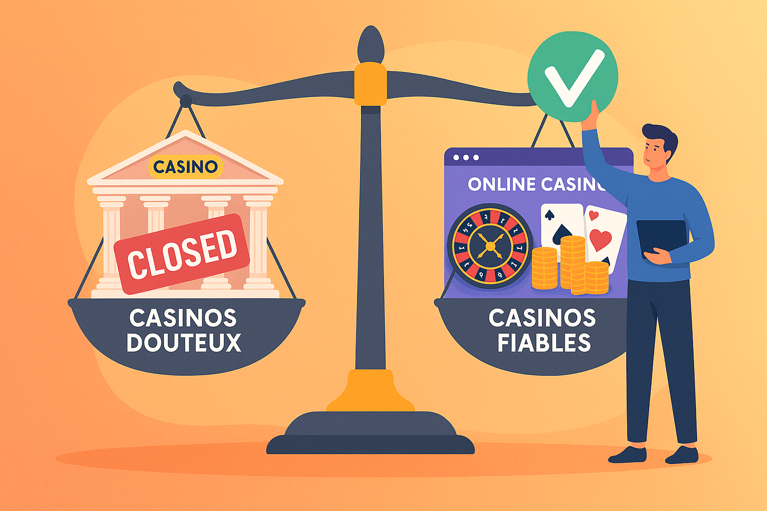 Fermeture de casinos en ligne - choix d'un casino fiable