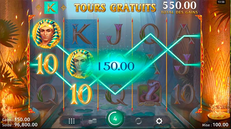 book of atem free spins