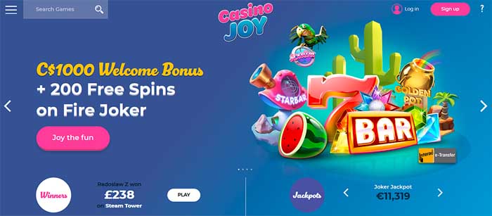 casino joy en ligne canada
